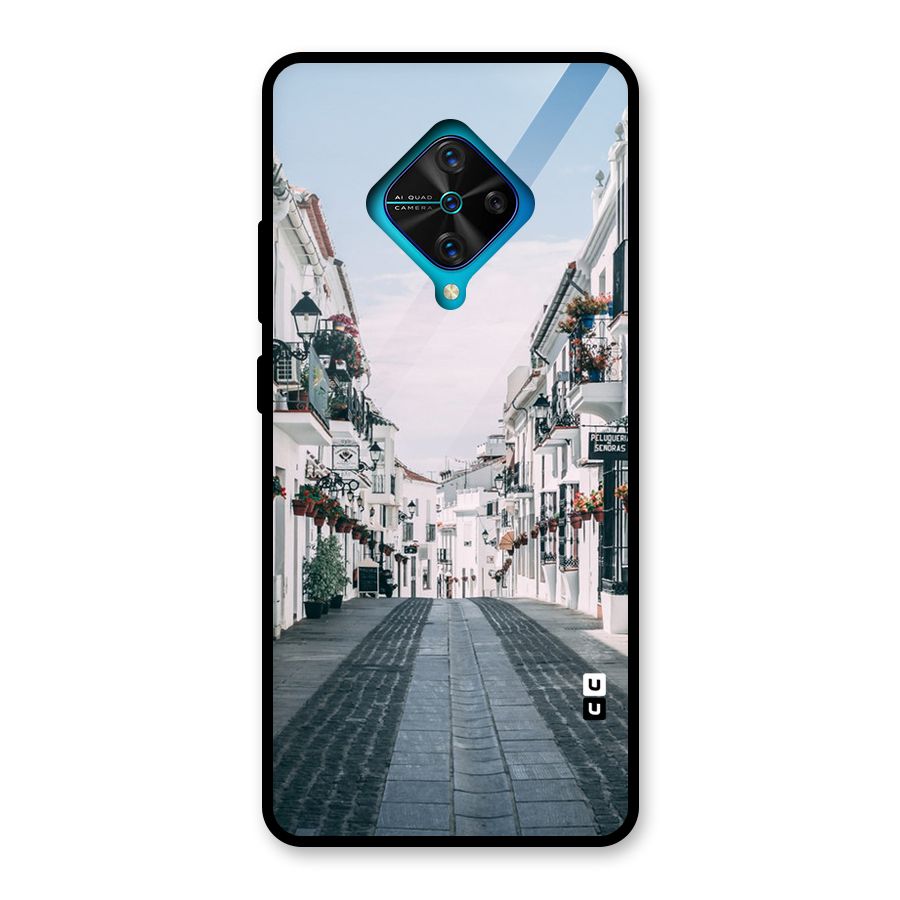 Aesthetic Street Glass Back Case for Vivo S1 Pro