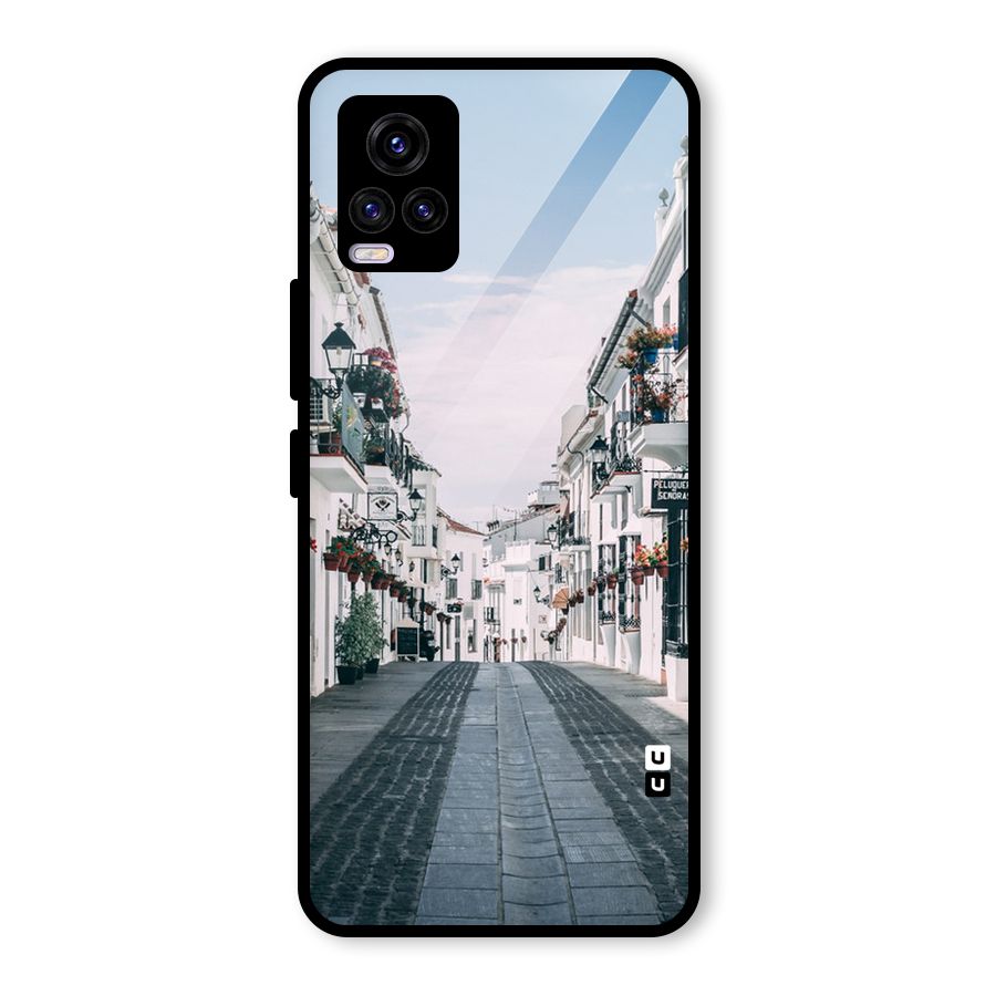 Aesthetic Street Glass Back Case for Vivo V20