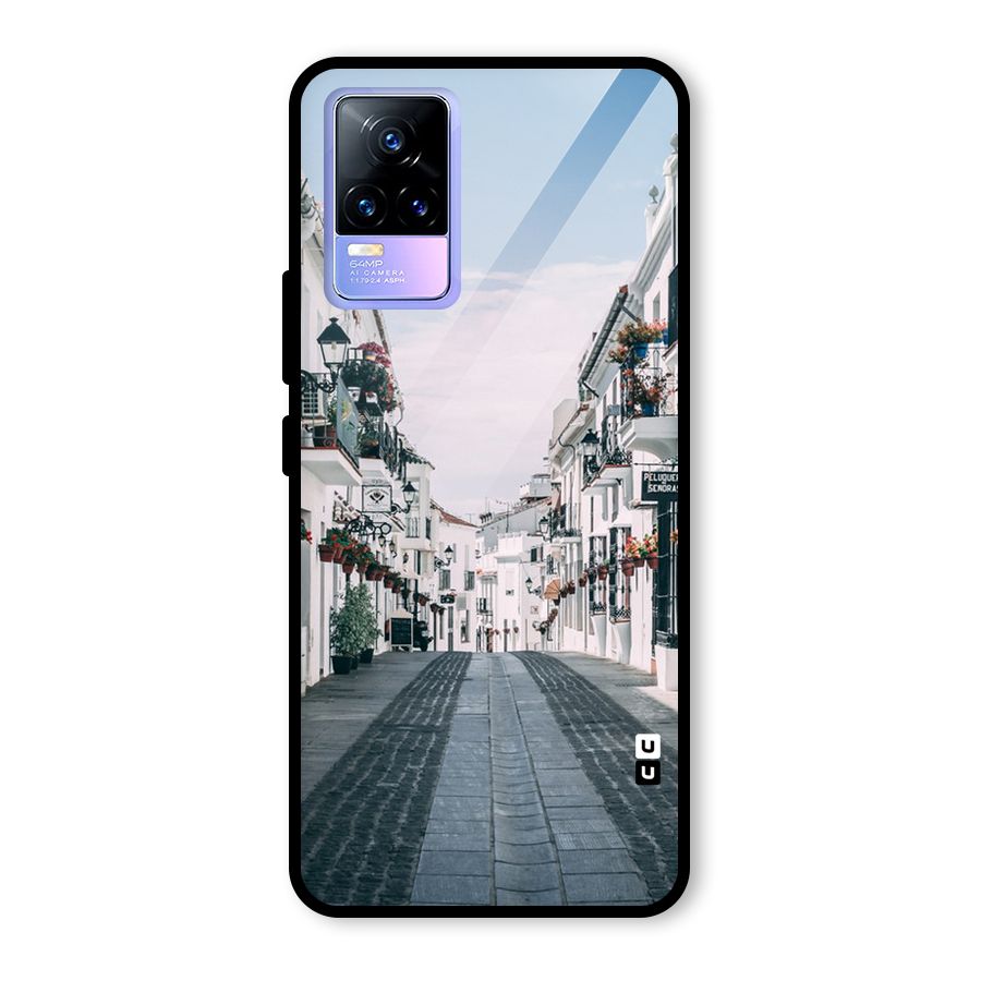 Aesthetic Street Glass Back Case for Vivo Y73