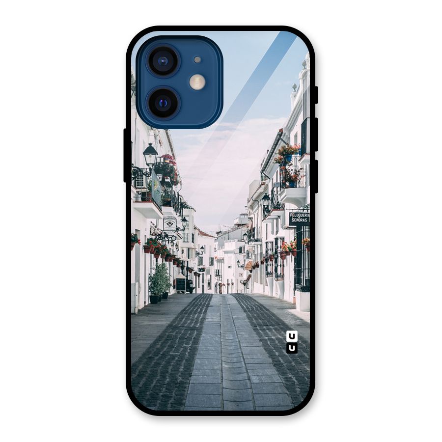 Aesthetic Street Glass Back Case for iPhone 12 Mini