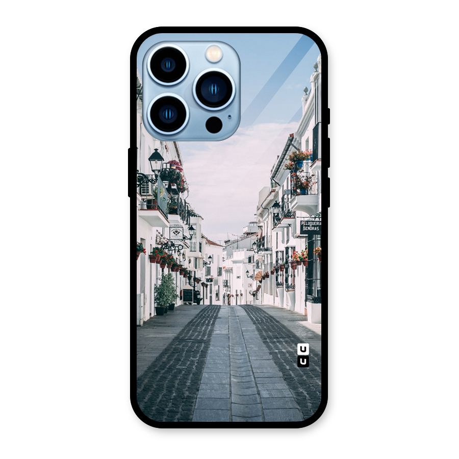 Aesthetic Street Glass Back Case for iPhone 13 Pro