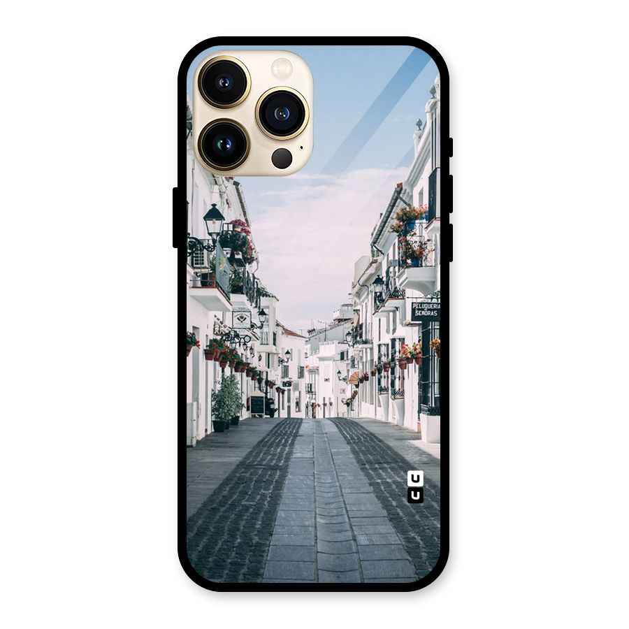 Aesthetic Street Glass Back Case for iPhone 13 Pro Max
