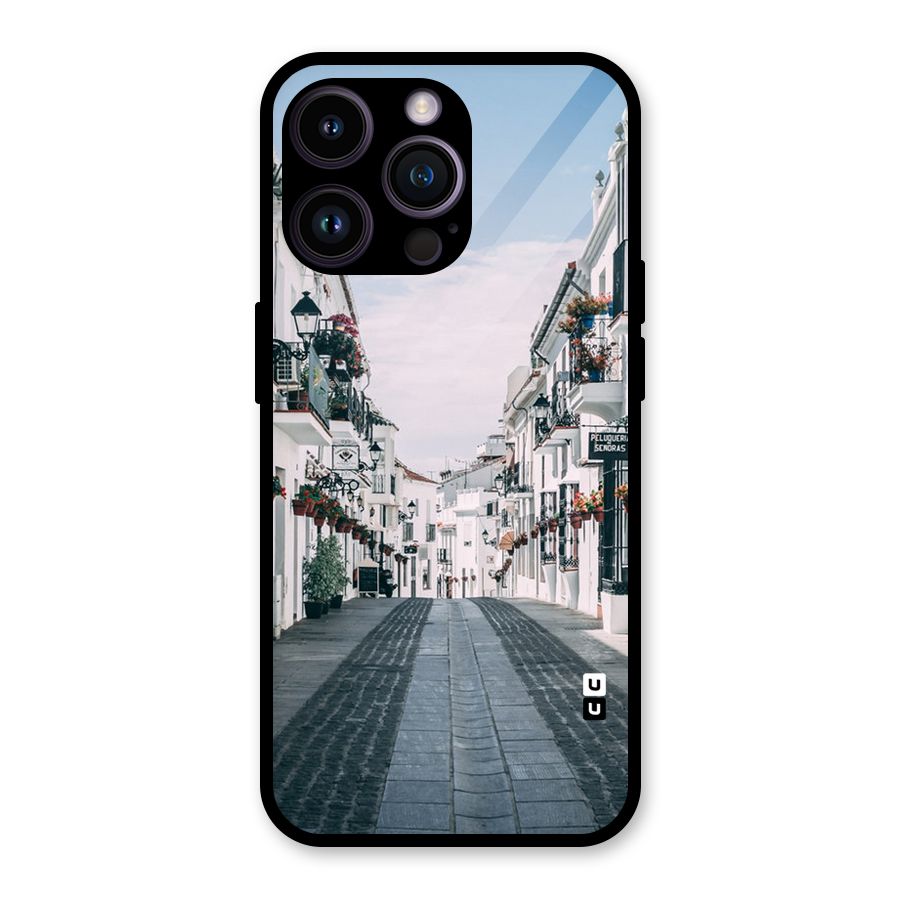 Aesthetic Street Glass Back Case for iPhone 14 Pro Max