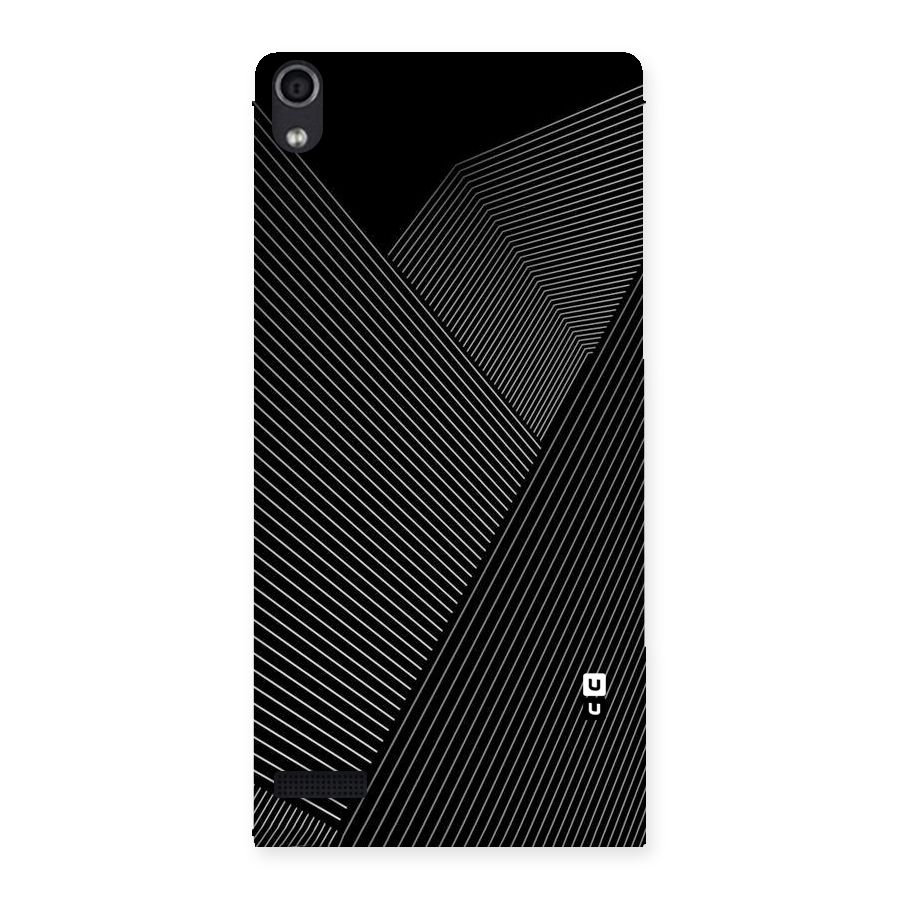 Aesthetic White Stripes Back Case for Ascend P6