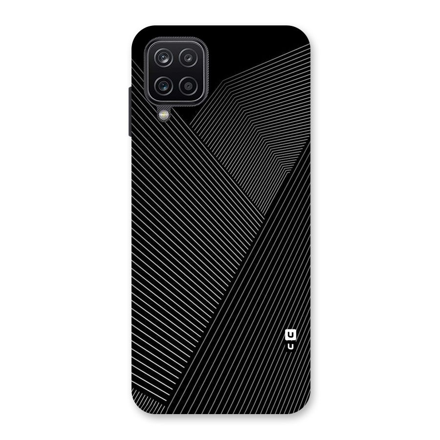 Aesthetic White Stripes Back Case for Galaxy A12