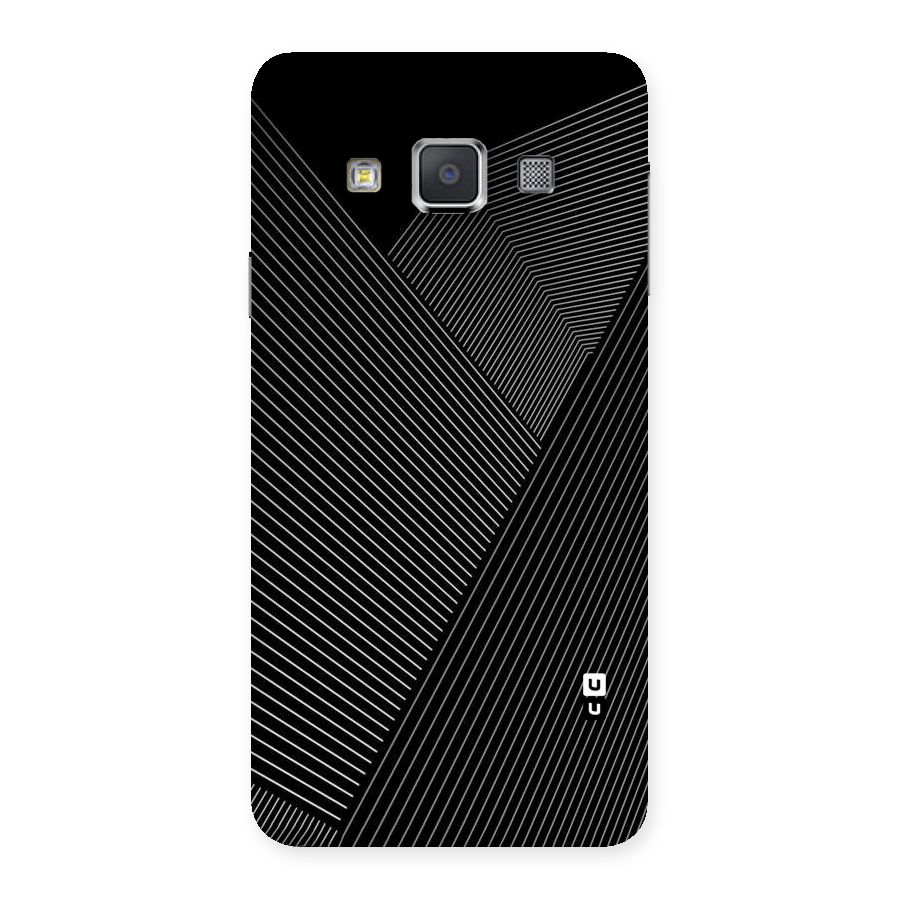 Aesthetic White Stripes Back Case for Galaxy A3