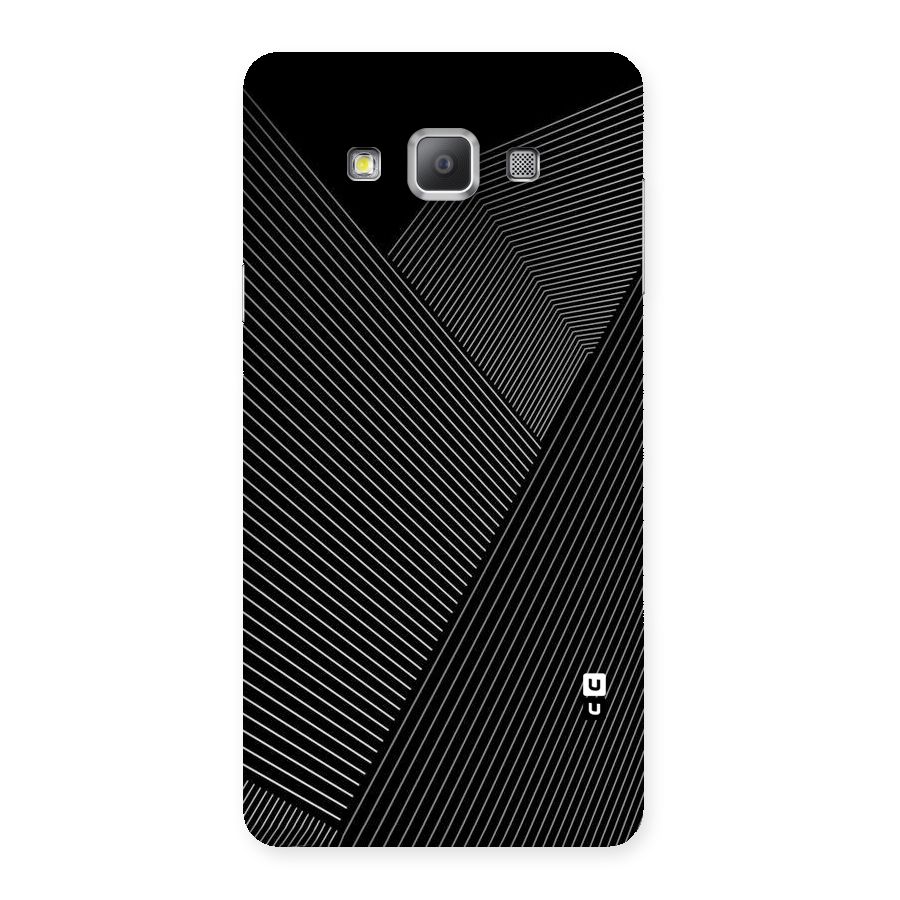 Aesthetic White Stripes Back Case for Galaxy A7