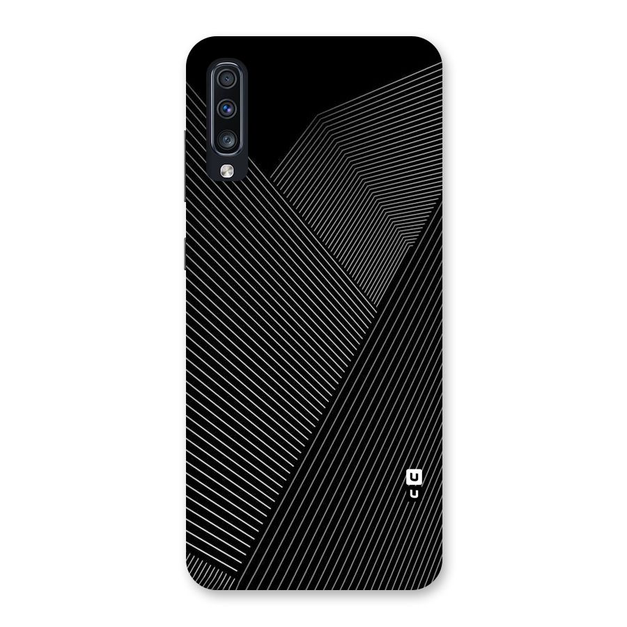 Aesthetic White Stripes Back Case for Galaxy A70
