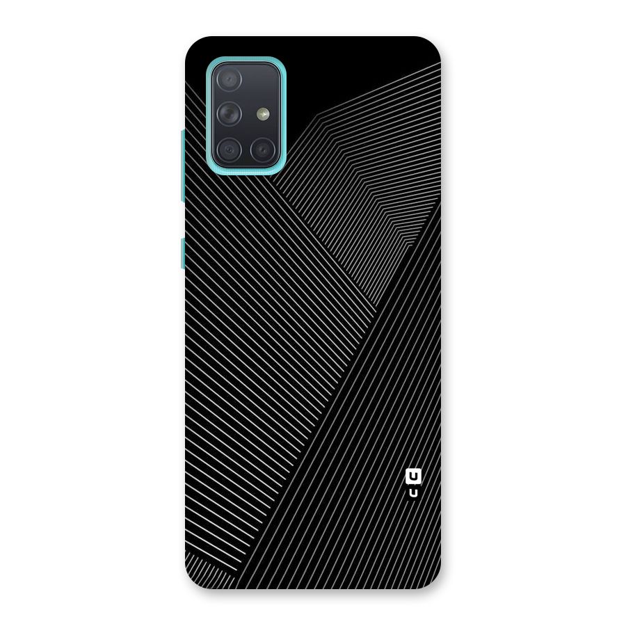 Aesthetic White Stripes Back Case for Galaxy A71