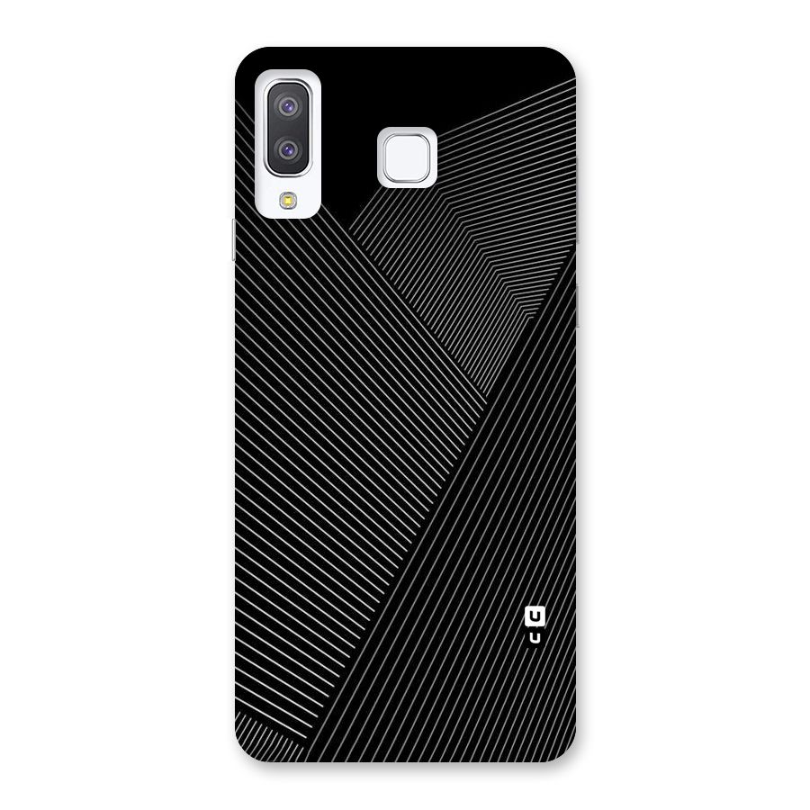 Aesthetic White Stripes Back Case for Galaxy A8 Star