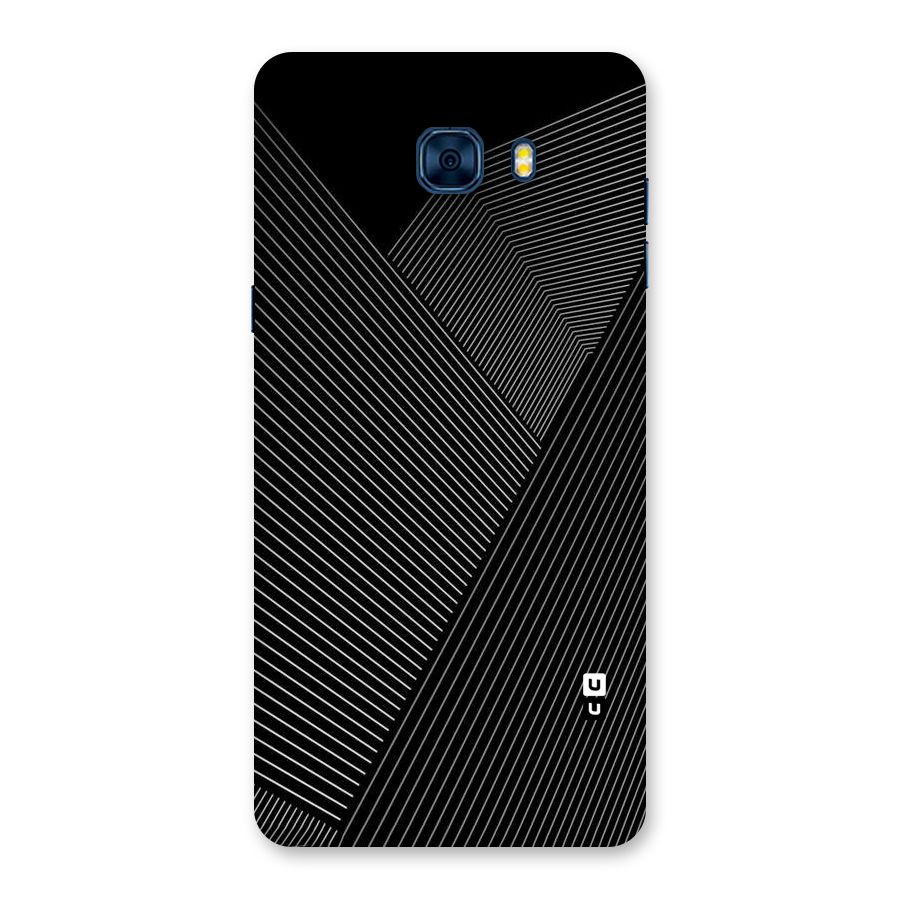 Aesthetic White Stripes Back Case for Galaxy C7 Pro