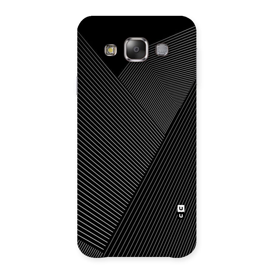 Aesthetic White Stripes Back Case for Galaxy E7