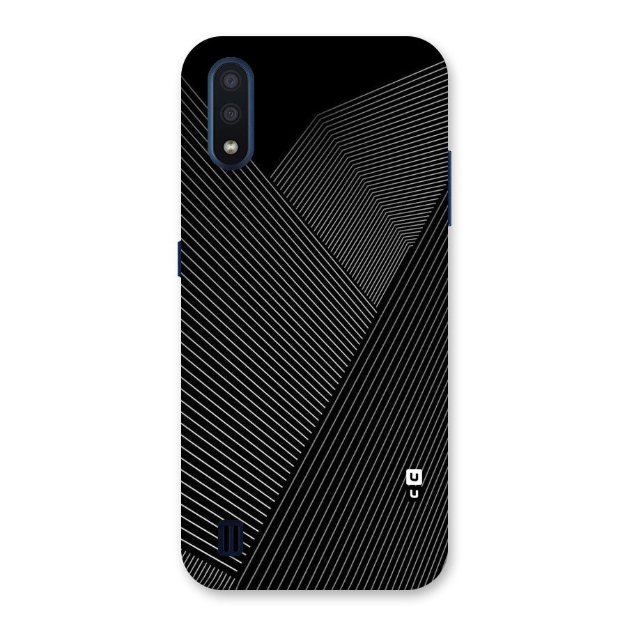 Aesthetic White Stripes Back Case for Galaxy M01