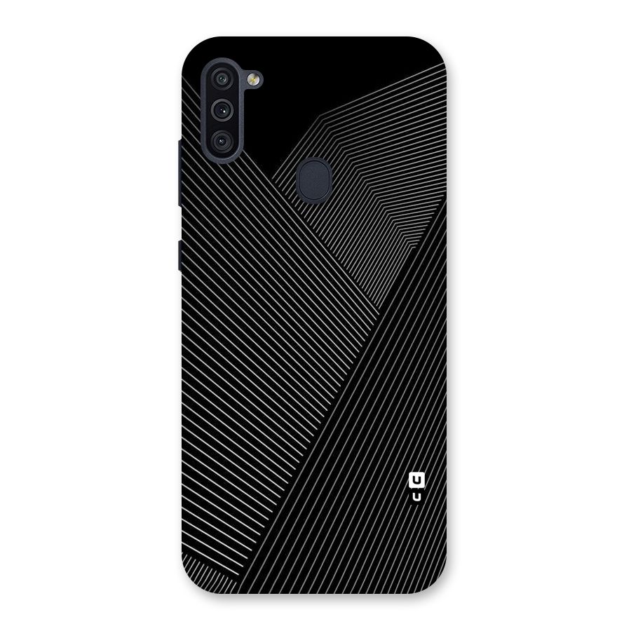Aesthetic White Stripes Back Case for Galaxy M11