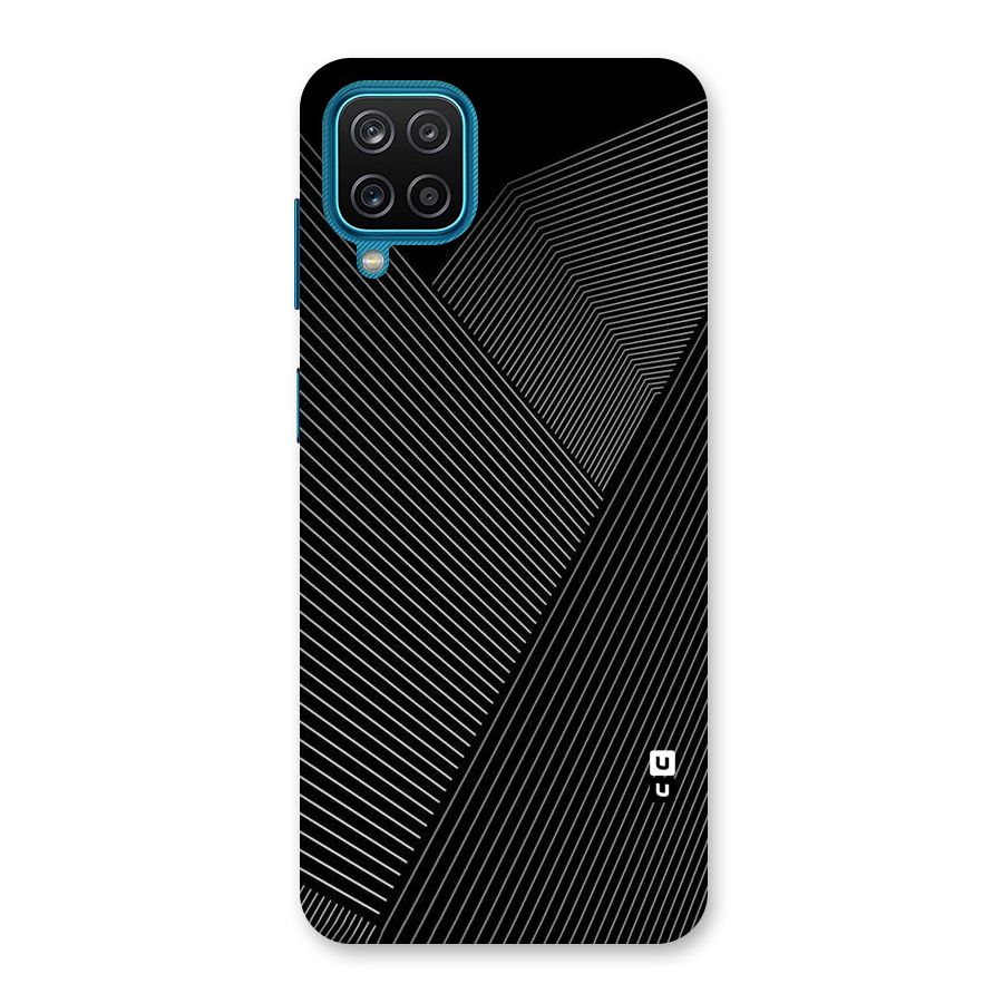 Aesthetic White Stripes Back Case for Galaxy M12