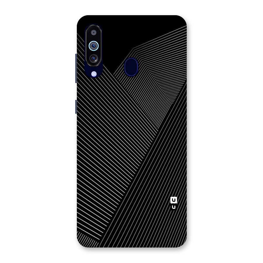 Aesthetic White Stripes Back Case for Galaxy M40