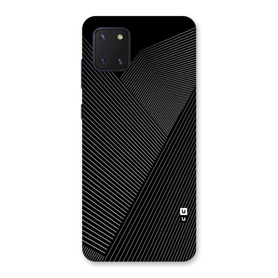 Aesthetic White Stripes Back Case for Galaxy Note 10 Lite