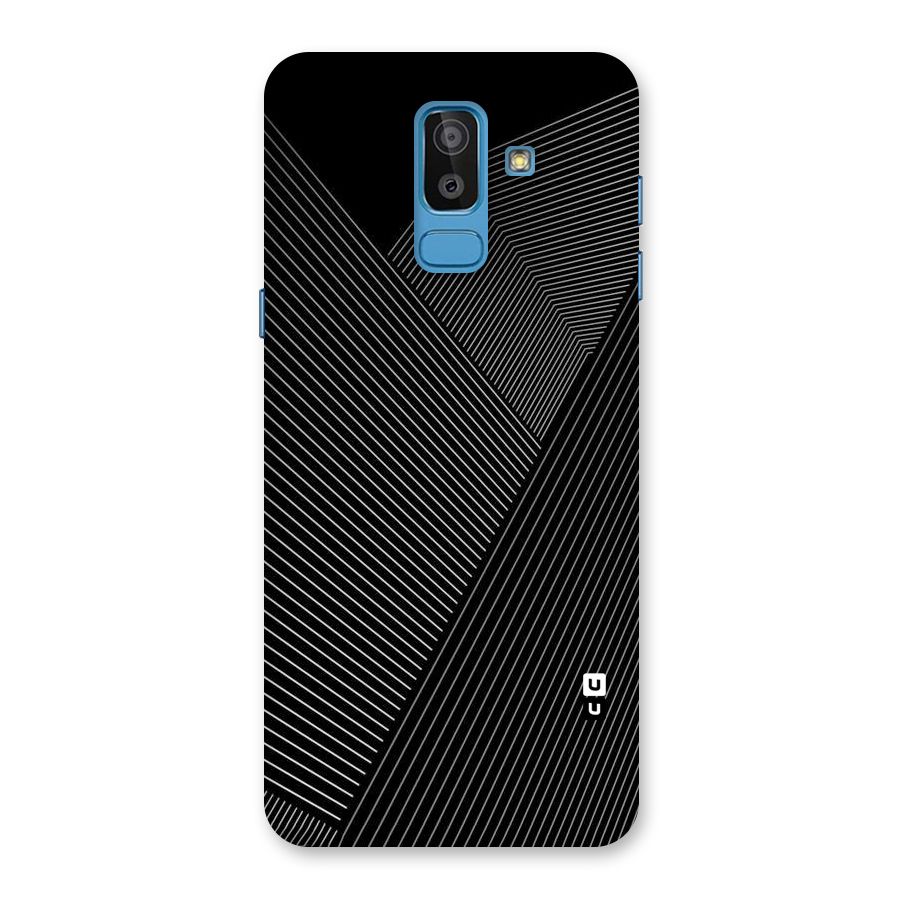 Aesthetic White Stripes Back Case for Galaxy On8 (2018)