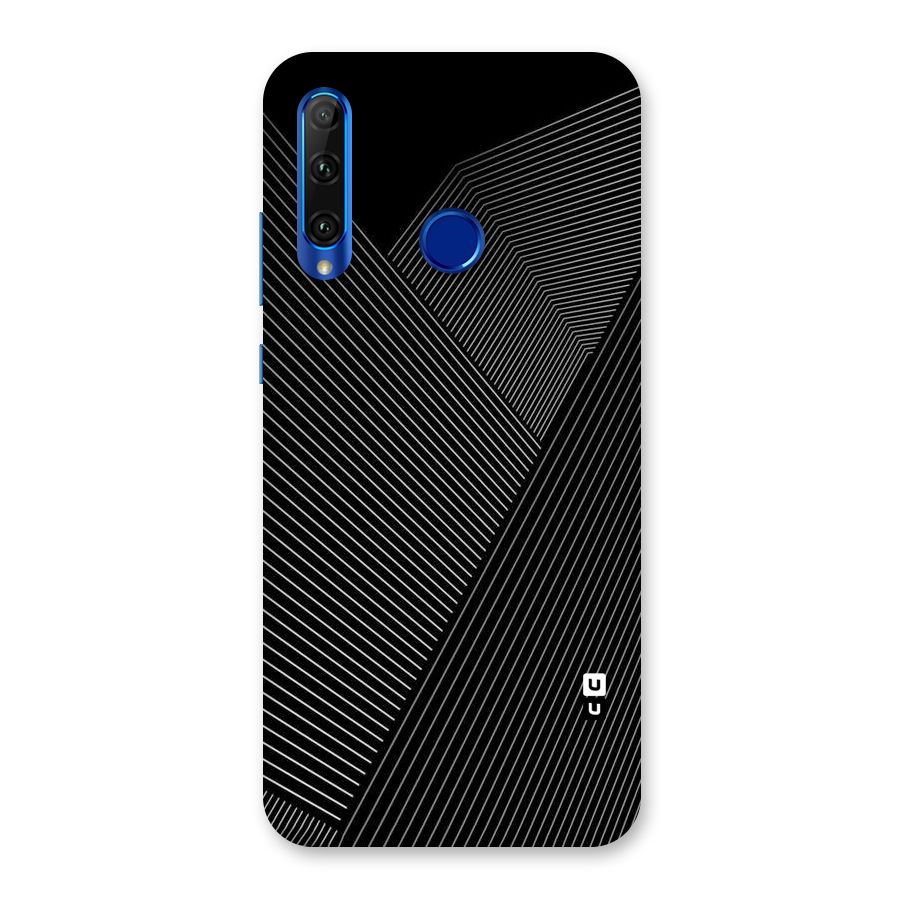 Aesthetic White Stripes Back Case for Honor 20i