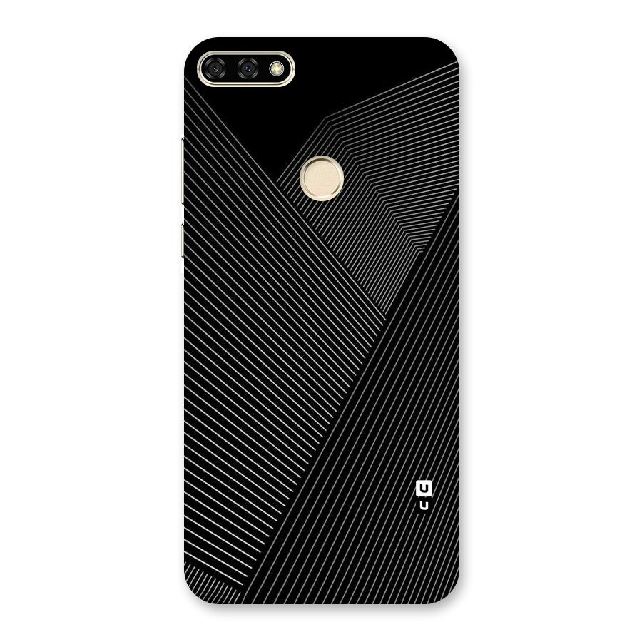 Aesthetic White Stripes Back Case for Honor 7A