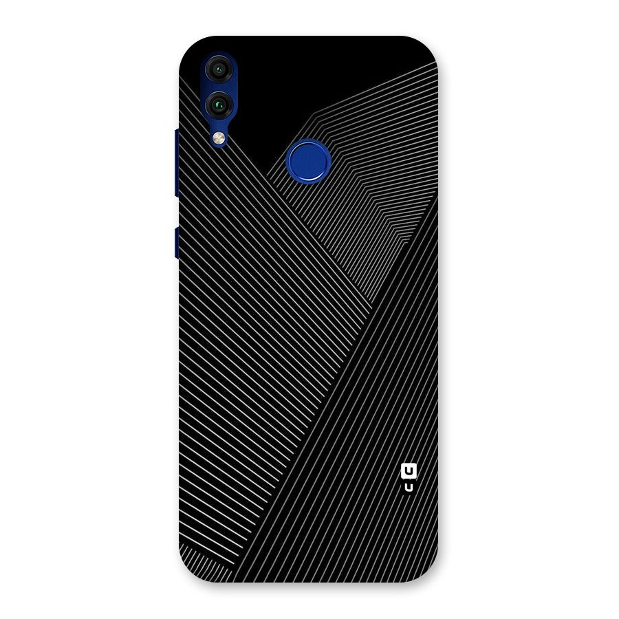 Aesthetic White Stripes Back Case for Honor 8C