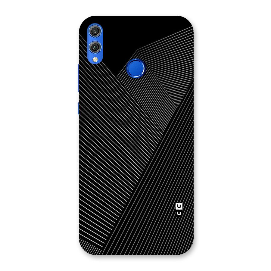 Aesthetic White Stripes Back Case for Honor 8X