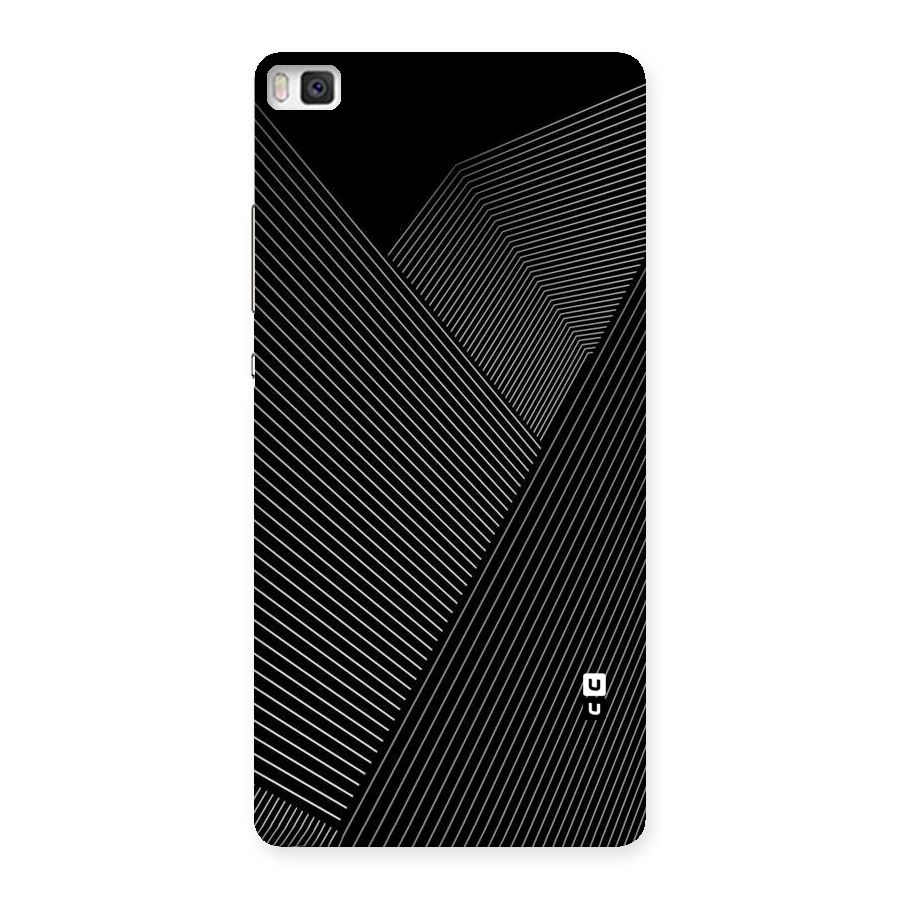 Aesthetic White Stripes Back Case for Huawei P8