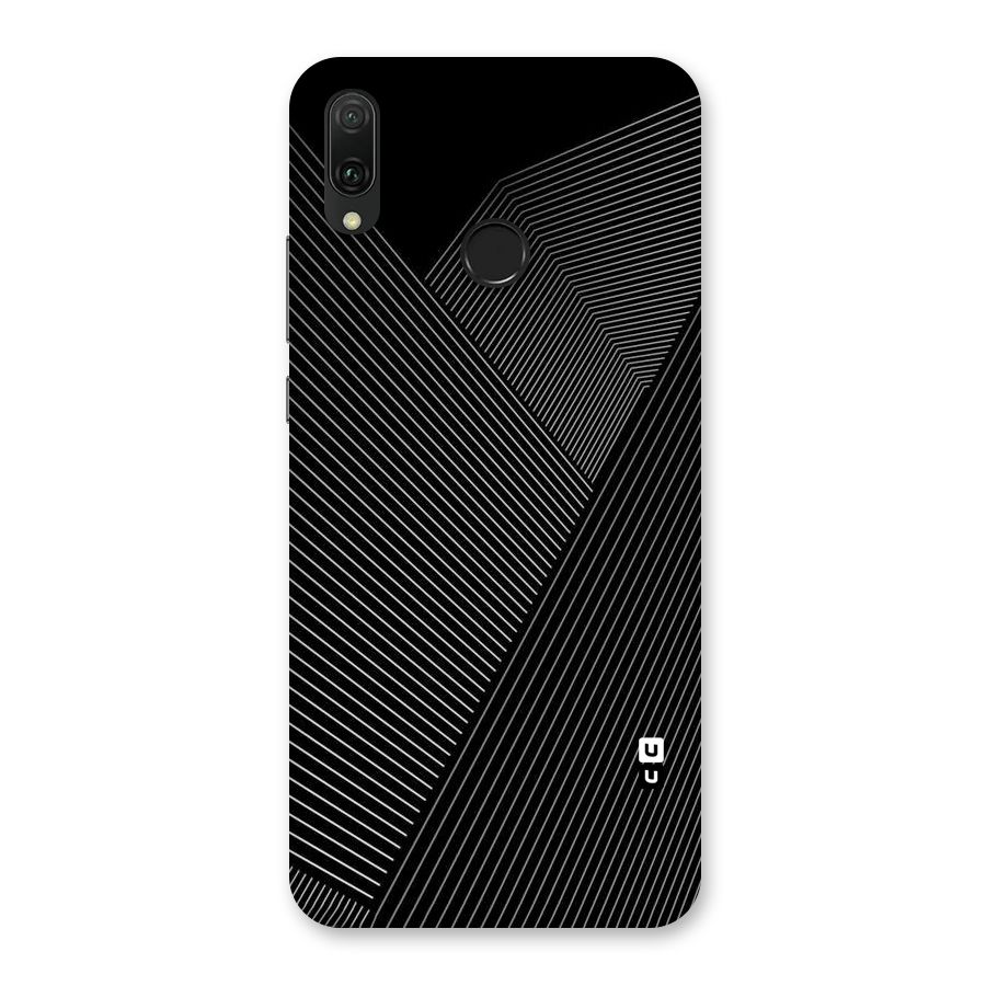 Aesthetic White Stripes Back Case for Huawei Y9 (2019)