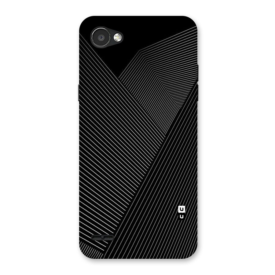 Aesthetic White Stripes Back Case for LG Q6