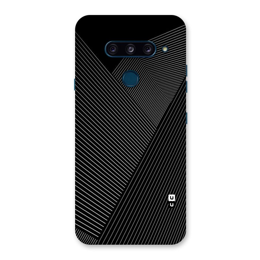 Aesthetic White Stripes Back Case for LG  V40 ThinQ