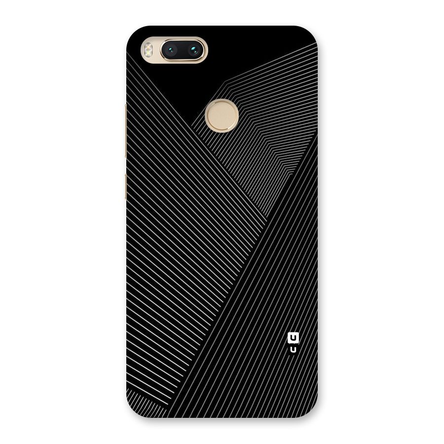 Aesthetic White Stripes Back Case for Mi A1