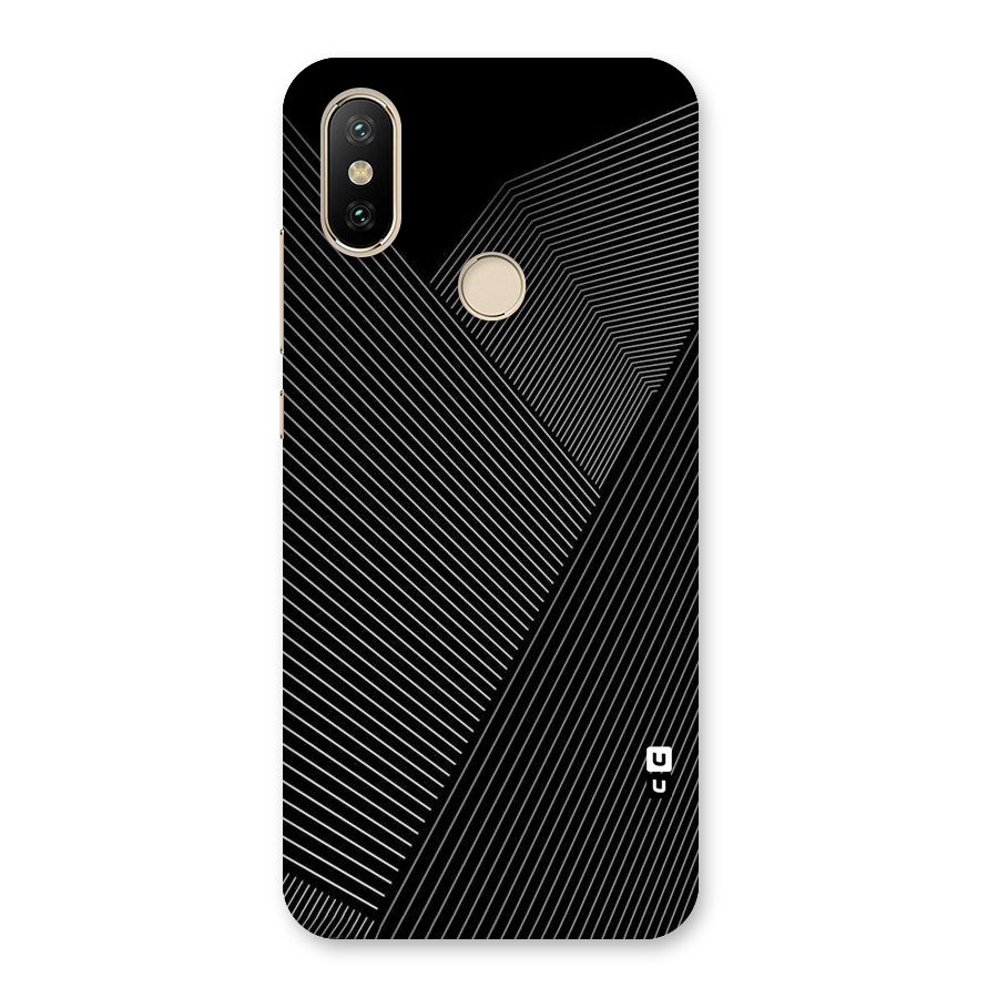Aesthetic White Stripes Back Case for Mi A2