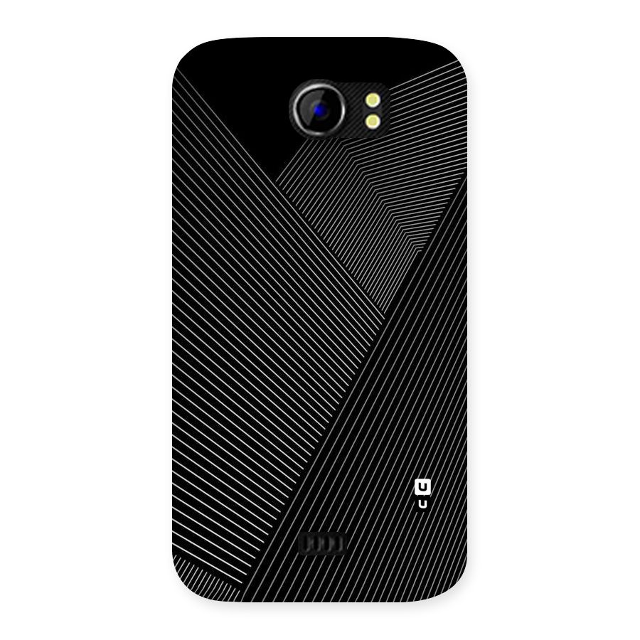 Aesthetic White Stripes Back Case for Micromax Canvas 2 A110