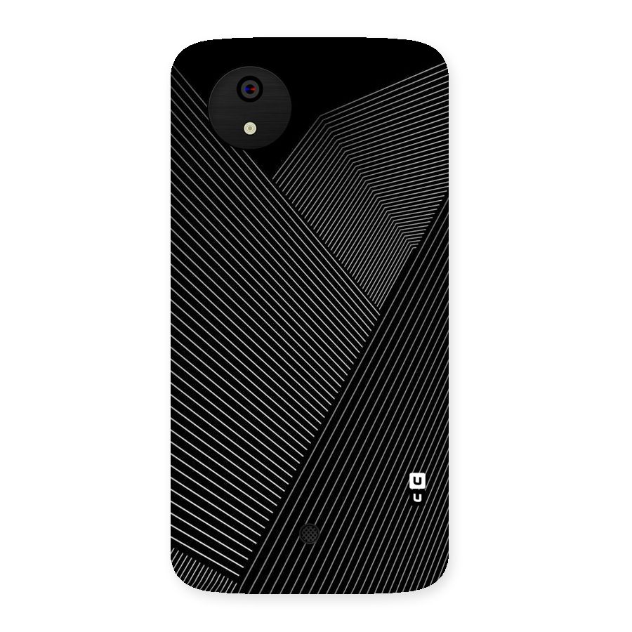 Aesthetic White Stripes Back Case for Micromax Canvas A1