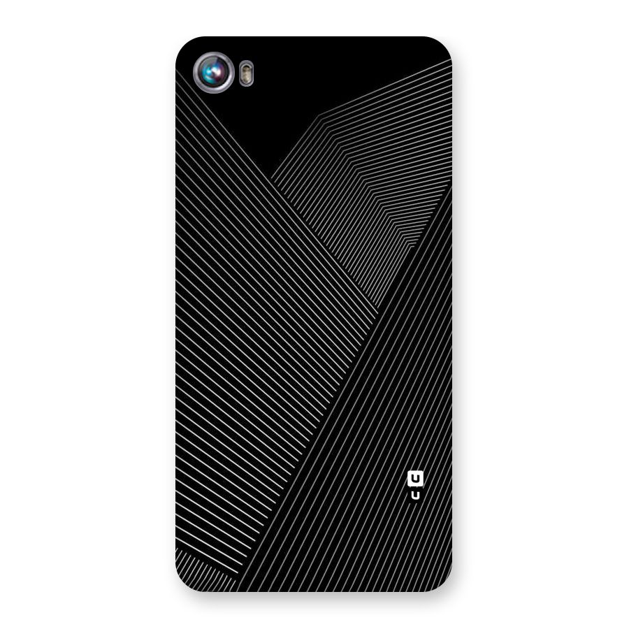 Aesthetic White Stripes Back Case for Micromax Canvas Fire 4 A107