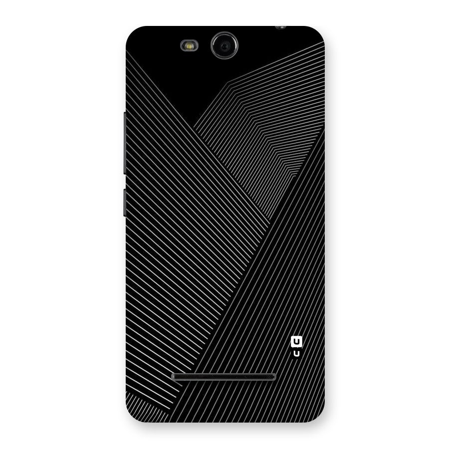 Aesthetic White Stripes Back Case for Micromax Canvas Juice 3 Q392