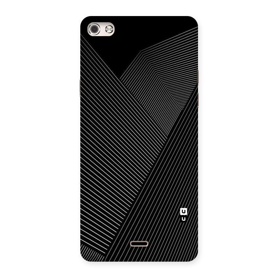 Aesthetic White Stripes Back Case for Micromax Canvas Silver 5