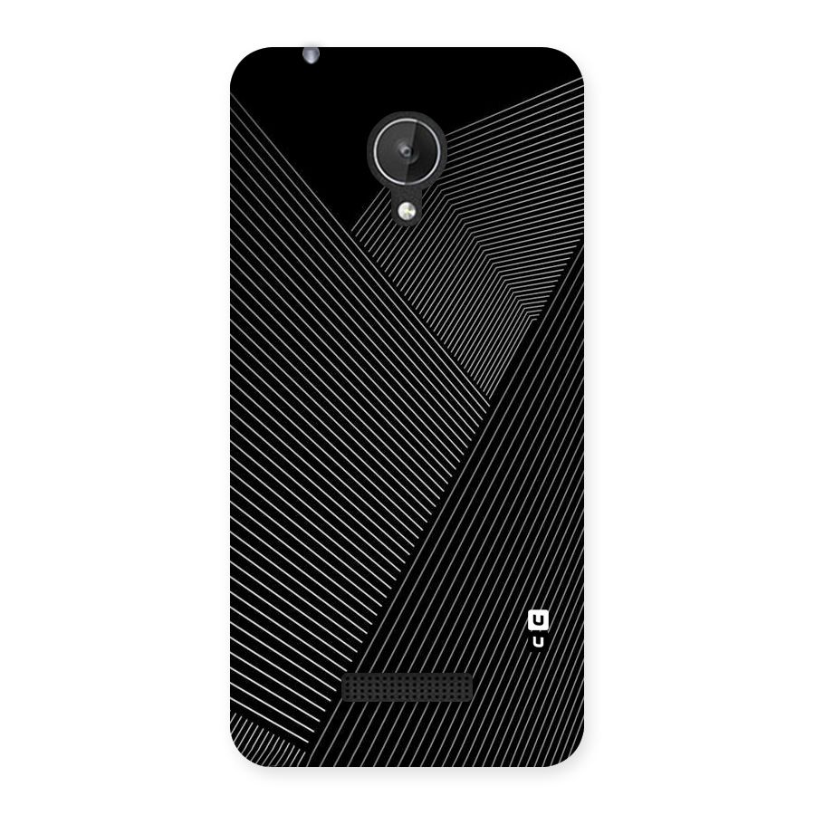 Aesthetic White Stripes Back Case for Micromax Canvas Spark Q380