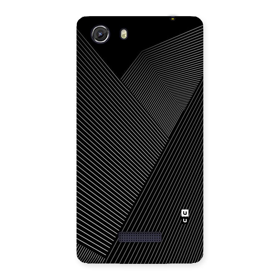 Aesthetic White Stripes Back Case for Micromax Unite 3