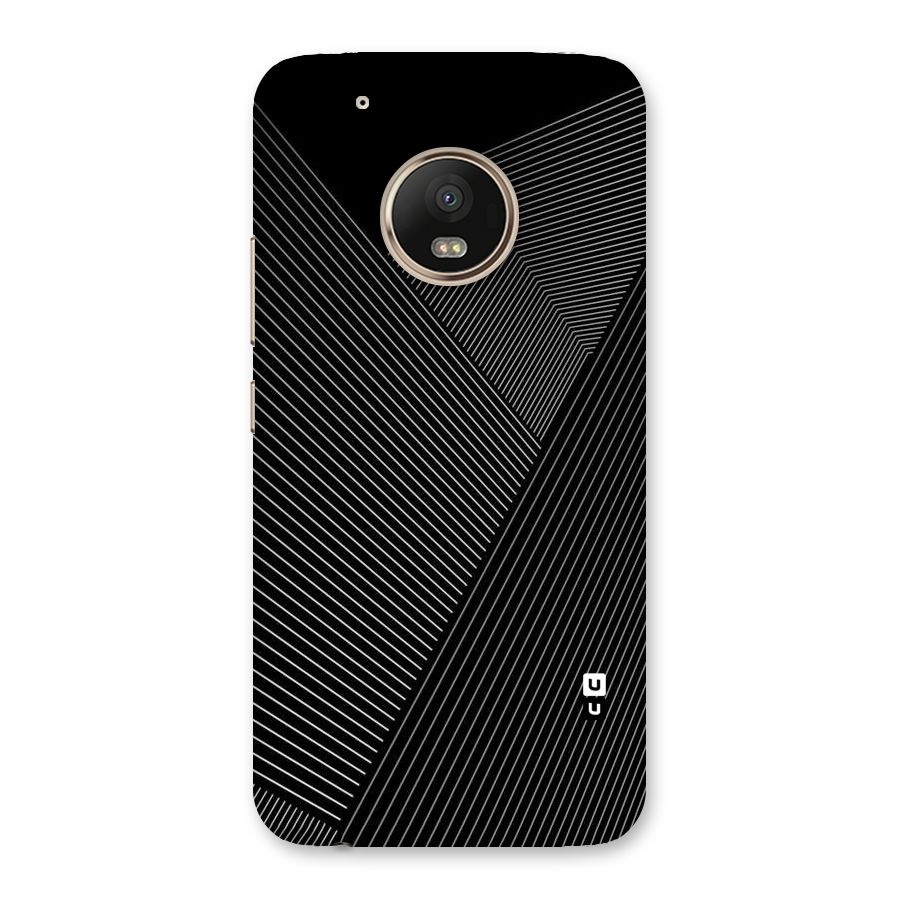 Aesthetic White Stripes Back Case for Moto G5 Plus