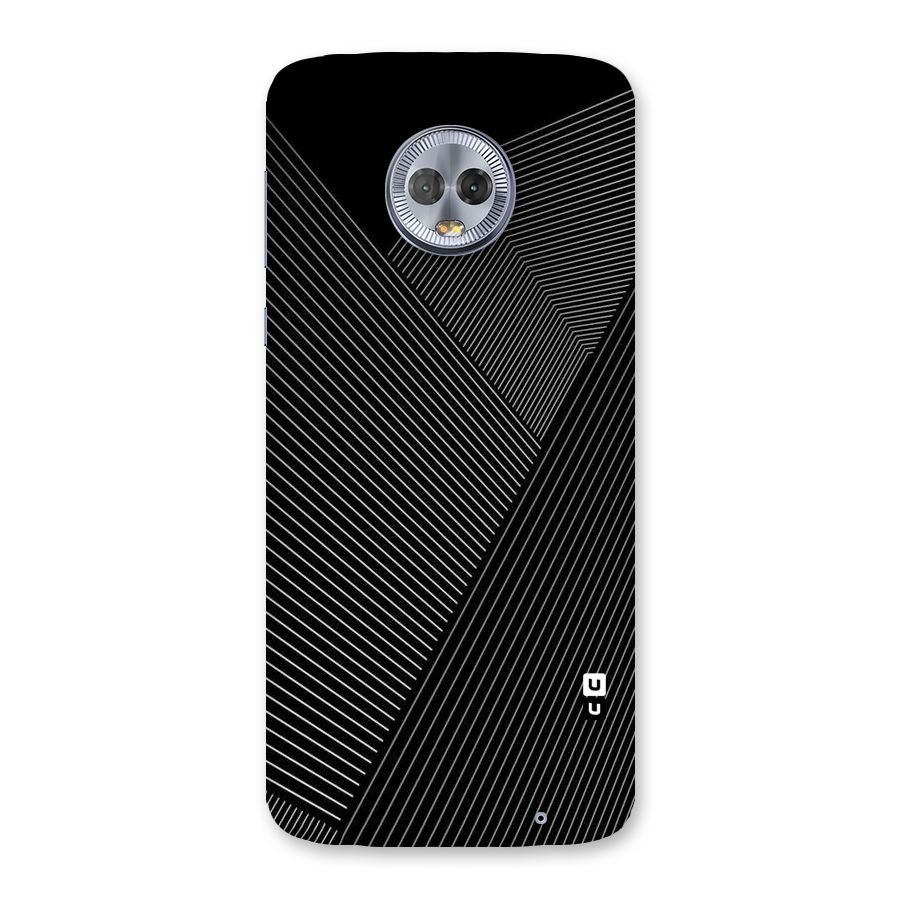 Aesthetic White Stripes Back Case for Moto G6 Plus