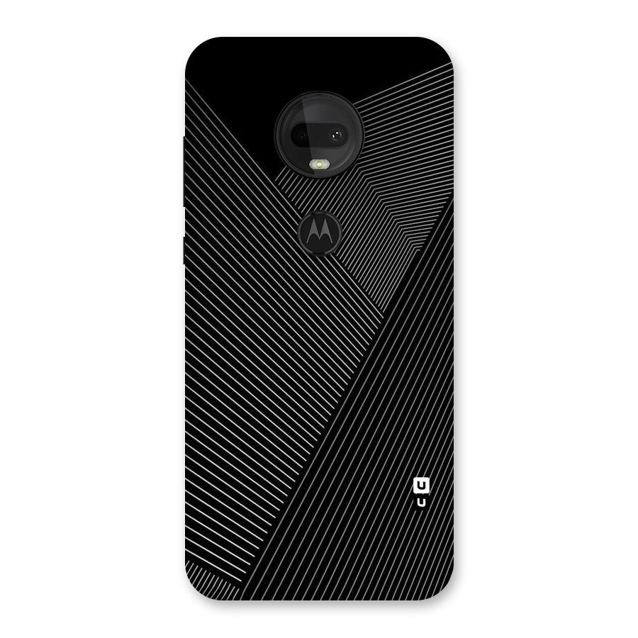 Aesthetic White Stripes Back Case for Moto G7