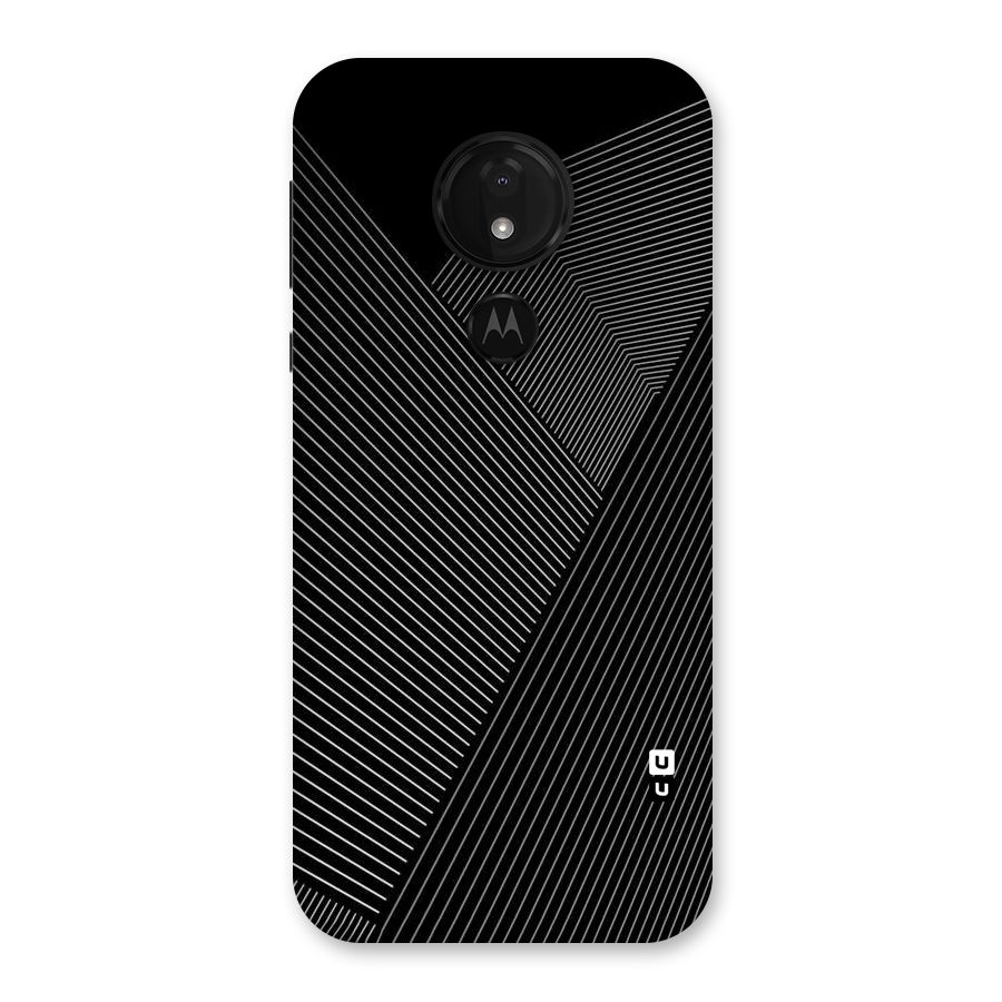 Aesthetic White Stripes Back Case for Moto G7 Power