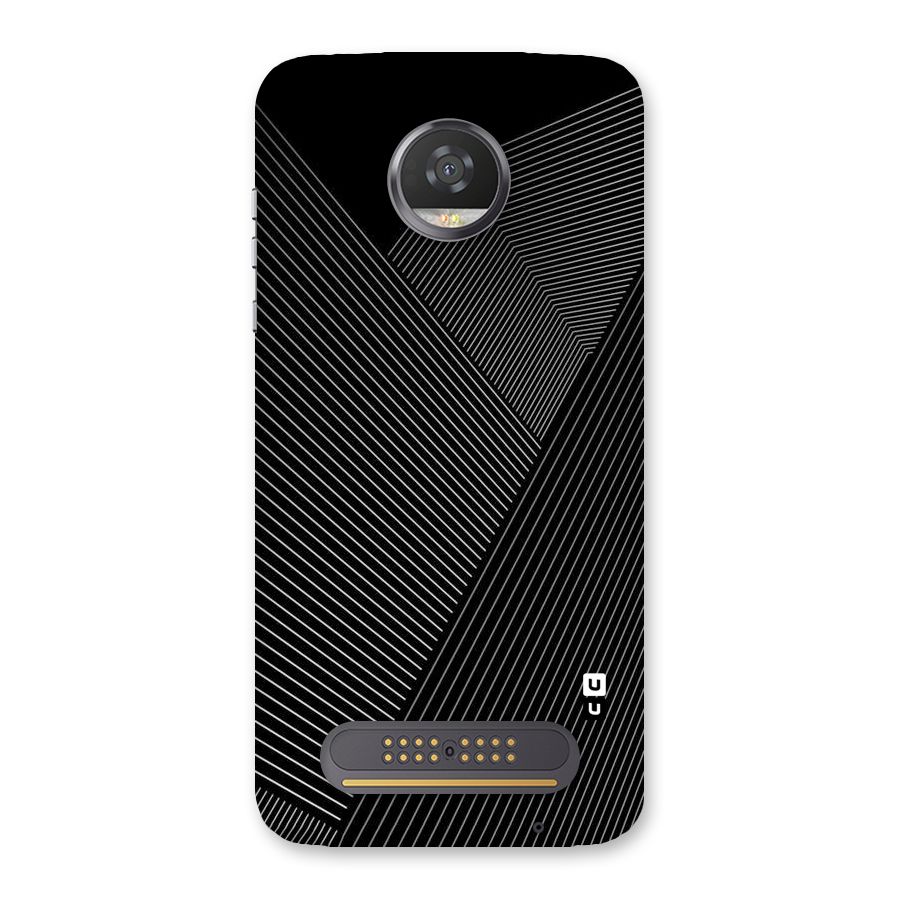 Aesthetic White Stripes Back Case for Moto Z2 Play