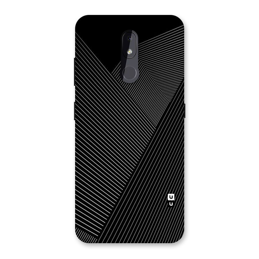 Aesthetic White Stripes Back Case for Nokia 3.2