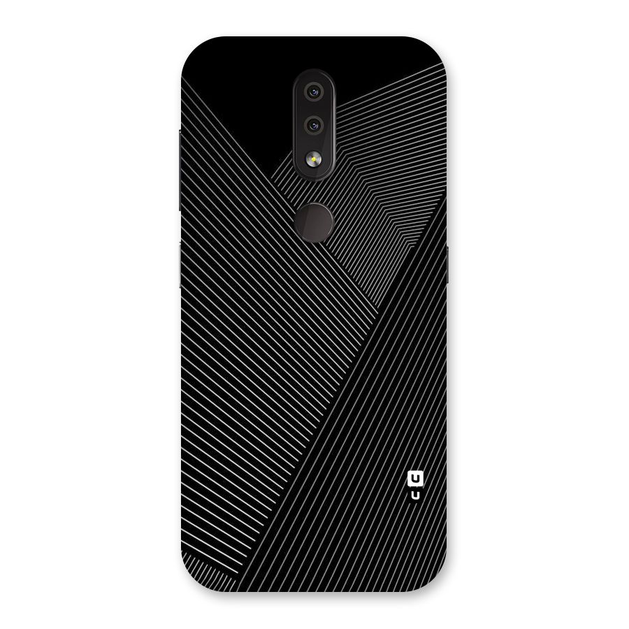 Aesthetic White Stripes Back Case for Nokia 4.2