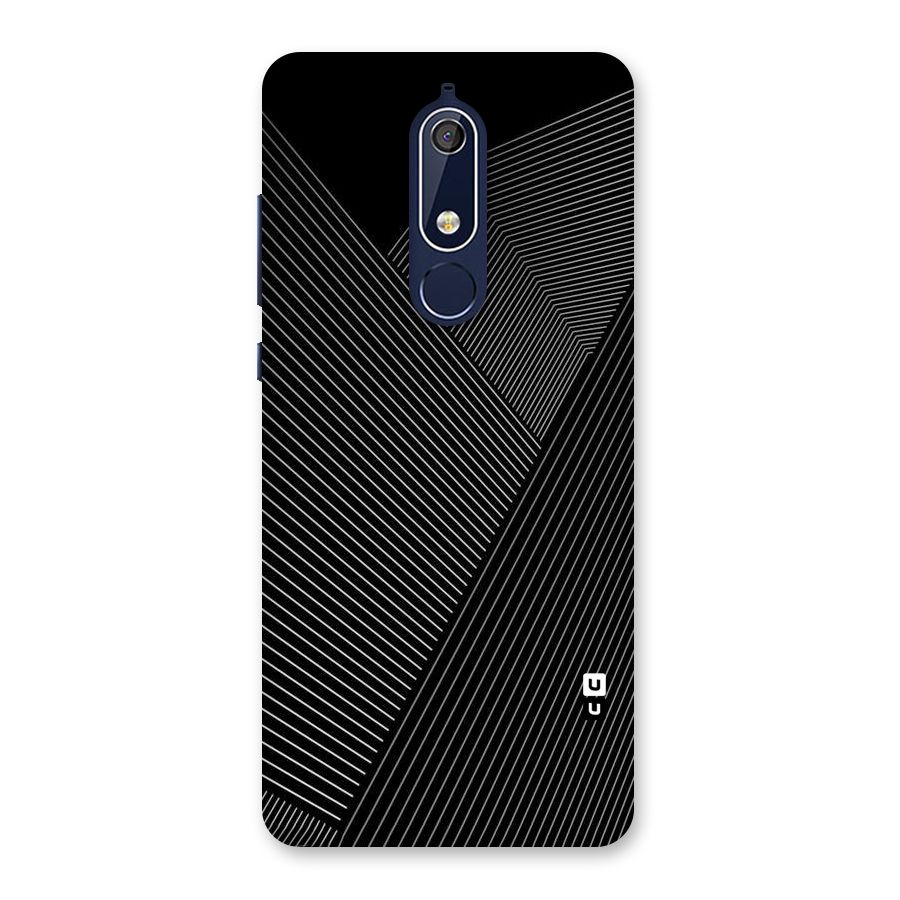 Aesthetic White Stripes Back Case for Nokia 5.1