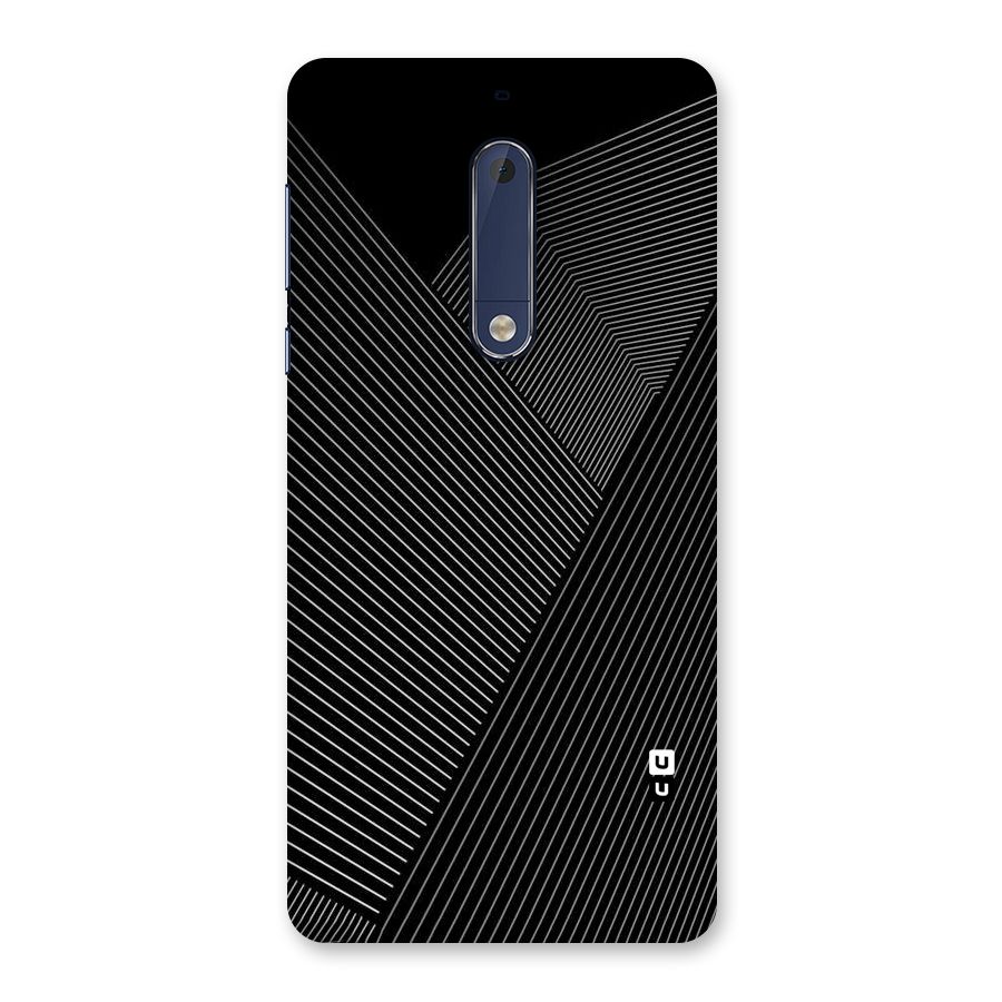 Aesthetic White Stripes Back Case for Nokia 5