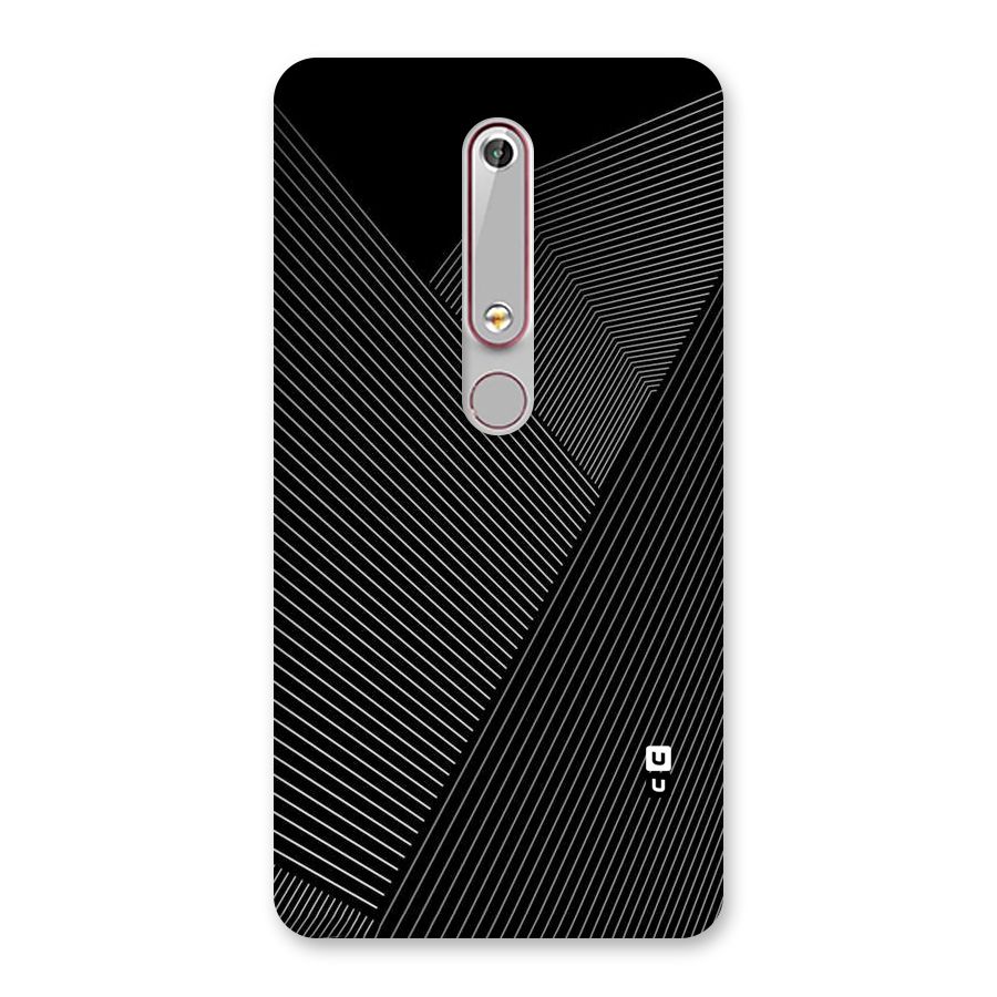 Aesthetic White Stripes Back Case for Nokia 6.1