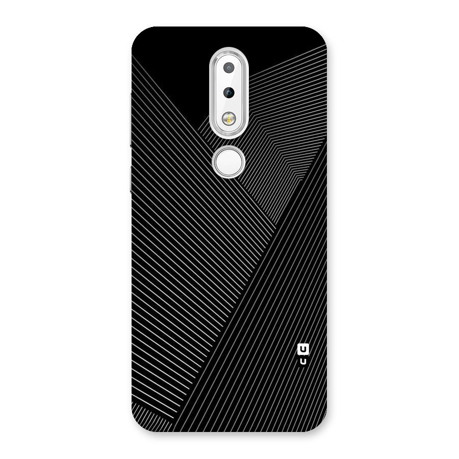 Aesthetic White Stripes Back Case for Nokia 6.1 Plus